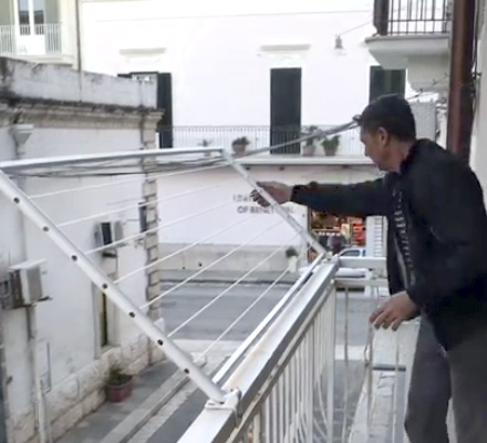Stendino da balcone + mollette GRATIS, stendino finestra con